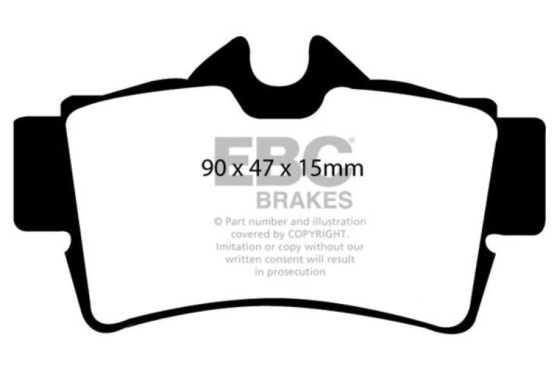 وسادات الفرامل الخلفية من Yellowstuff لسيارة Ford Mustang 4.6 Cobra EBC 94-04