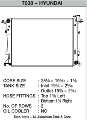 CSF 10-12 Hyundai Genesis 3.8L Radiator