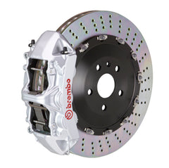 بريمبو 03-07 كايين/S/توربو Fr GT BBK 6Pis Cast 405x34 2pc Rotor Drilled-Silver