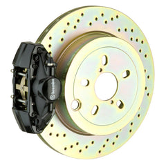 بريمبو 02-07 Impreza/ wRX (GD/GG) GT خلفي BBK 2 مكبس مصبوب 2 قطعة 316 × 20 قطعة واحدة دوار مثقوب - أسود
