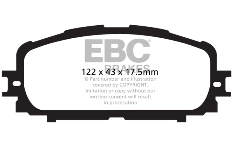 وسادات الفرامل الأمامية Greenstuff لسيارة Toyota Yaris 1.5 EBC 12+