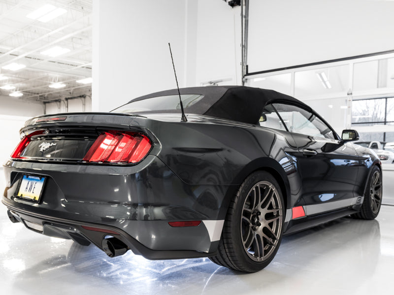 نظام عادم AWE Tuning S550 Mustang EcoBoost Axle-back - Touring Edition (أطراف باللون الأسود الماسي)