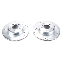Power Stop 2016 BMW 328i Rear Evolution Drilled & Slotted Rotors - Pair