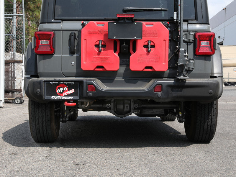 نظام عادم المحور الخلفي aFe MACH Force-Xp بدون طرف لسيارة Jeep Wrangler L4-2.0T / V6-3.6L موديلات 18-20