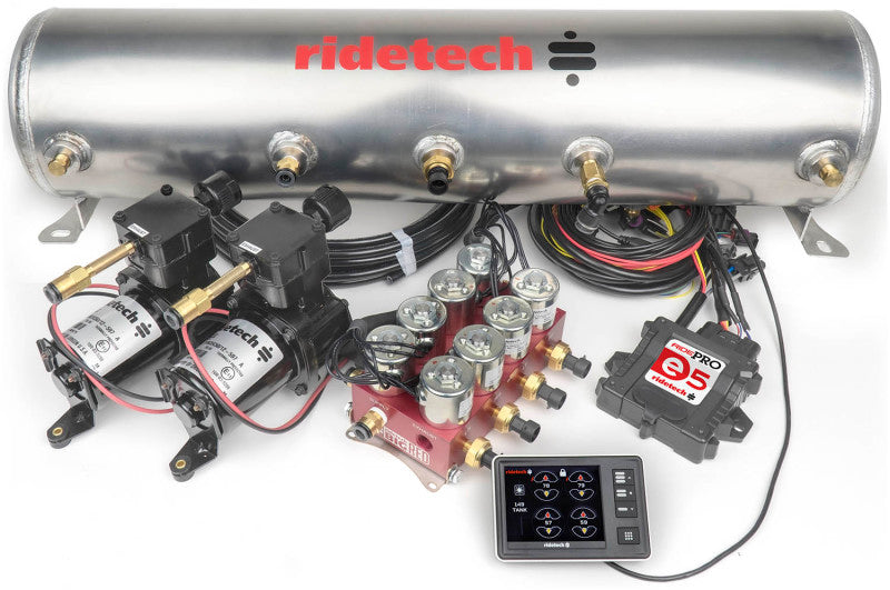 Air Ride Control Box Ridetech RidePro E5 Air Ride Control System 5 Gal Dual Compressor High ...