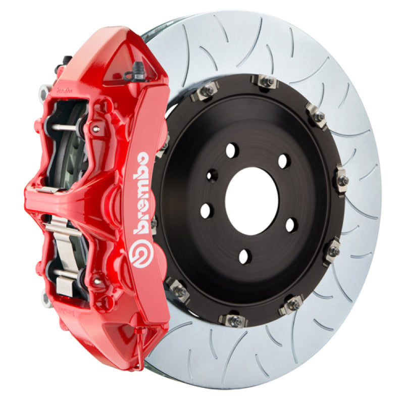 بريمبو 03-07 كايين/S/توربو Fr GT BBK 6Pis Cast 405x34 2pc Rotor Slotted Type3-Red