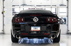 نظام عادم AWE Tuning S197 Mustang GT Axle-back - إصدار Touring (أطراف من الكروم الفضي)