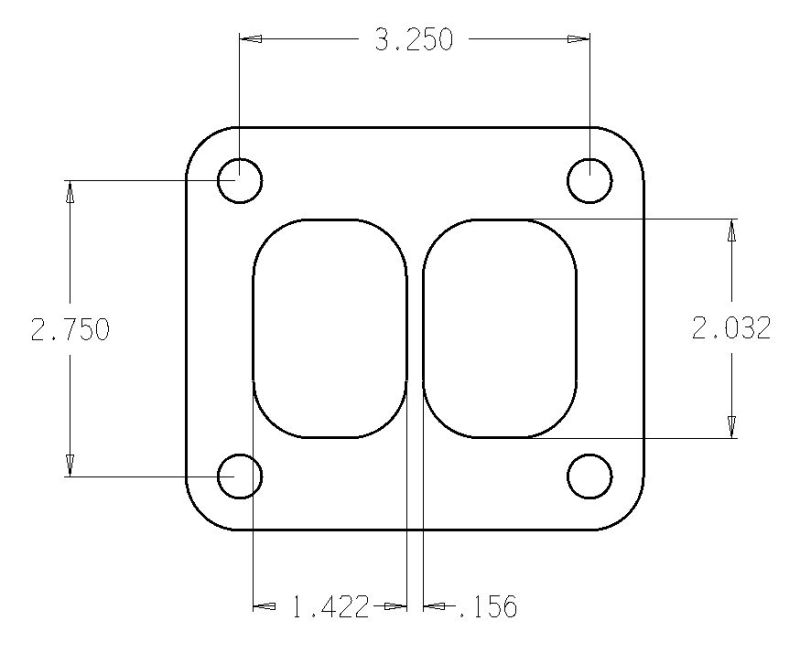 حشية عادم Cometic Turbo FLG T-Series مقاس 0.010 بوصة