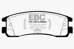 EBC 08-09 Buick Allure (Canada) 5.3 Greenstuff Rear Brake Pads