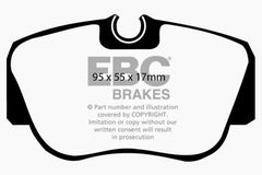 وسادات الفرامل الأمامية Greenstuff لسيارة Mercedes-Benz 190/190E 2.3 EBC 84-86