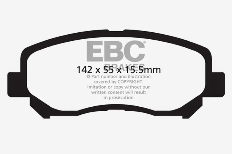 وسادات الفرامل الأمامية EBC 12+ Mazda CX-5 2 Redstuff