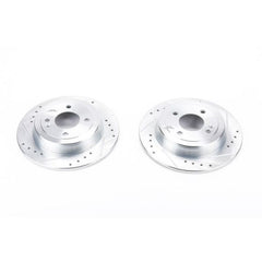 Power Stop 12-19 Hyundai Accent Rear Evolution Drilled & Slotted Rotors - Pair