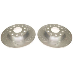 Power Stop 2019 Volkswagen Jetta Rear Evolution Drilled & Slotted Rotors - Pair