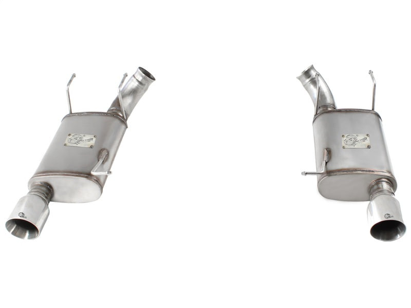 عادم aFe MACHForce XP 11-14 Ford Mustang GT V8-5.0L 3in. SS Axle-Back مع أطراف مصقولة