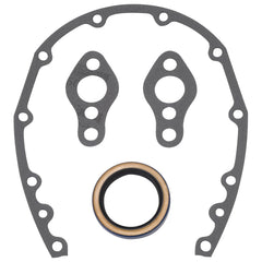 طقم غطاء توقيت وختم الزيت من Edelbrock SBC