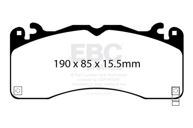 EBC 2015+ Ford Mustang (6Th Gen) 2.3L Turbo (GT Package) Bluestuff Front Brake Pads