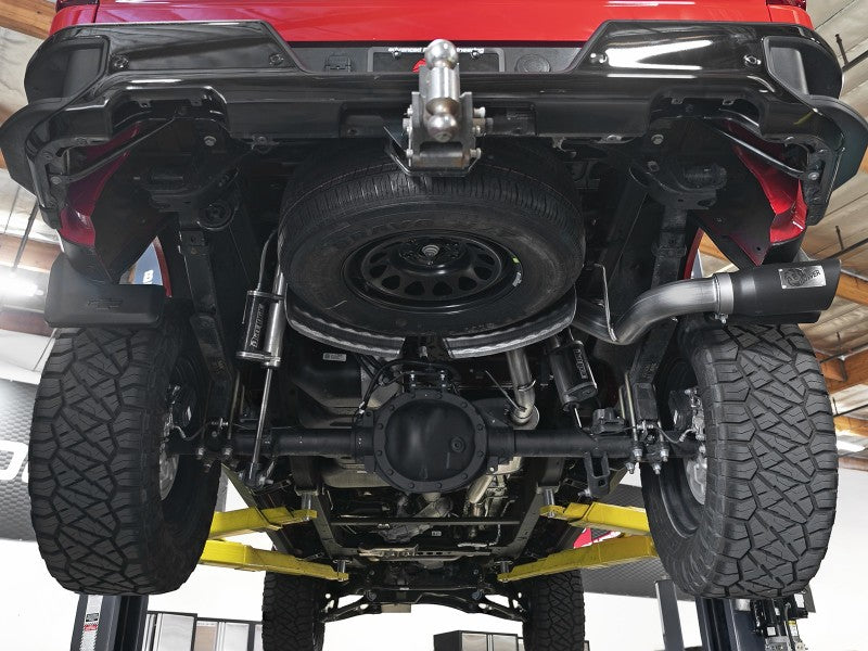 نظام عادم AFE Apollo GT Series 19-20 GM 1500 2.7L (T) 409 SS CB مع طرف أسود
