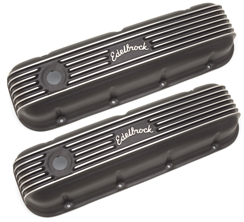 غطاء صمام Edelbrock Classic Series Chevrolet 1965 وما بعده 396-502 V8 أسود