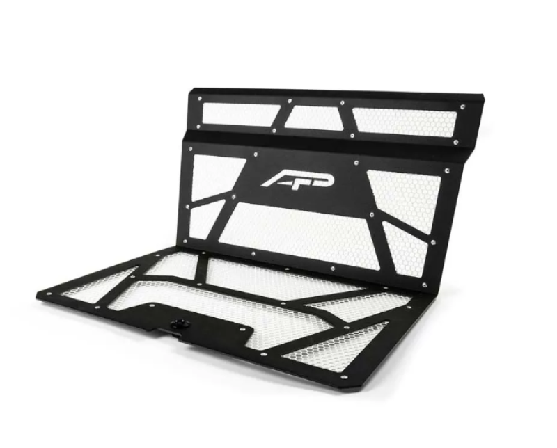 غطاء محرك مفتوح من Agency Power 14-22 Polaris RZR XP 1000/ Turbo باللون الأسود والأبيض غير اللامع