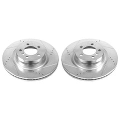 Power Stop 06-09 Land Rover Range Rover Front Evolution Drilled & Slotted Rotors - Pair