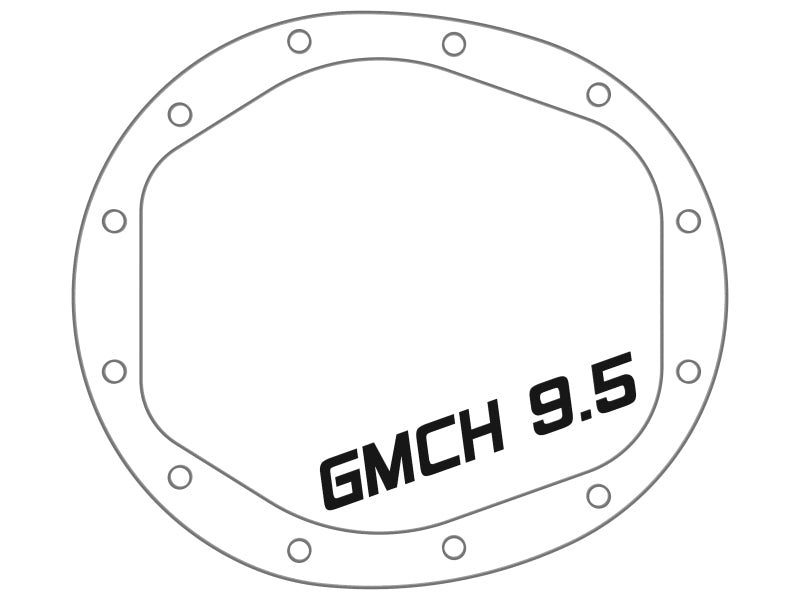 غطاء ترس تفاضلي خلفي GMCH 9.5 من سلسلة aFe Pro باللون الأسود مع زعانف ميكانيكية لسيارات GM Silverado/Sierra 1500 موديلات 19-20