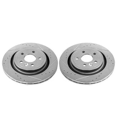 Power Stop 11-18 Volvo S60 Rear Evolution Drilled & Slotted Rotors - Pair