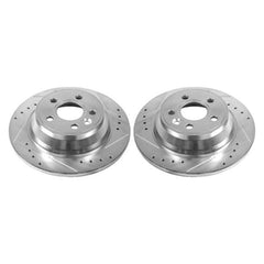 Power Stop 07-11 Volvo S80 Rear Evolution Drilled & Slotted Rotors - Pair