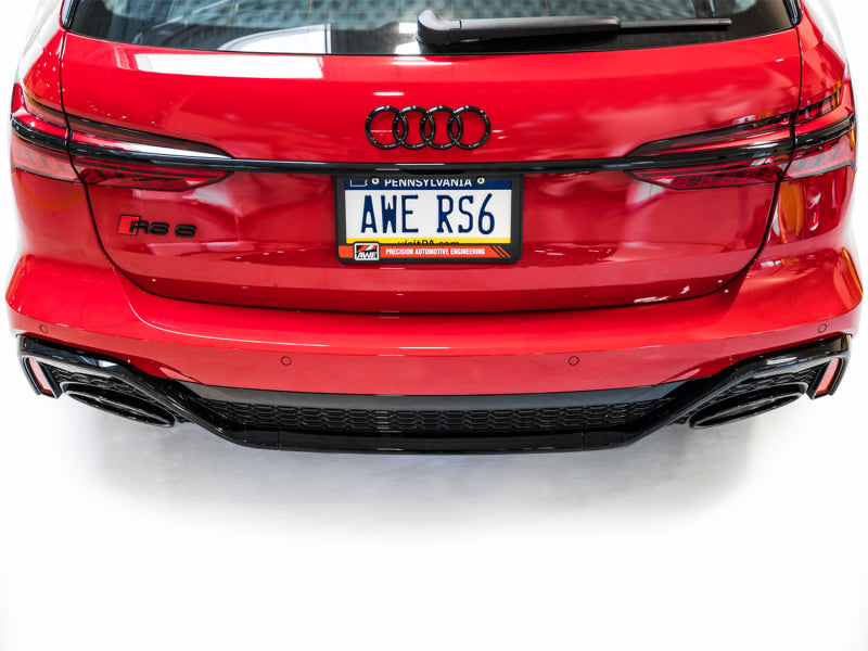 AWE Tuning 21-23 Audi C8 RS6/RS7 SwitchPath Cat-back Exhaust Tips - Diamond Black