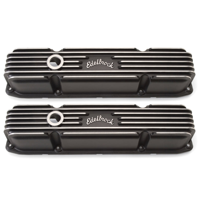 غطاء صمام Edelbrock Classic Series Chrysler 383/440 CI V8 أسود