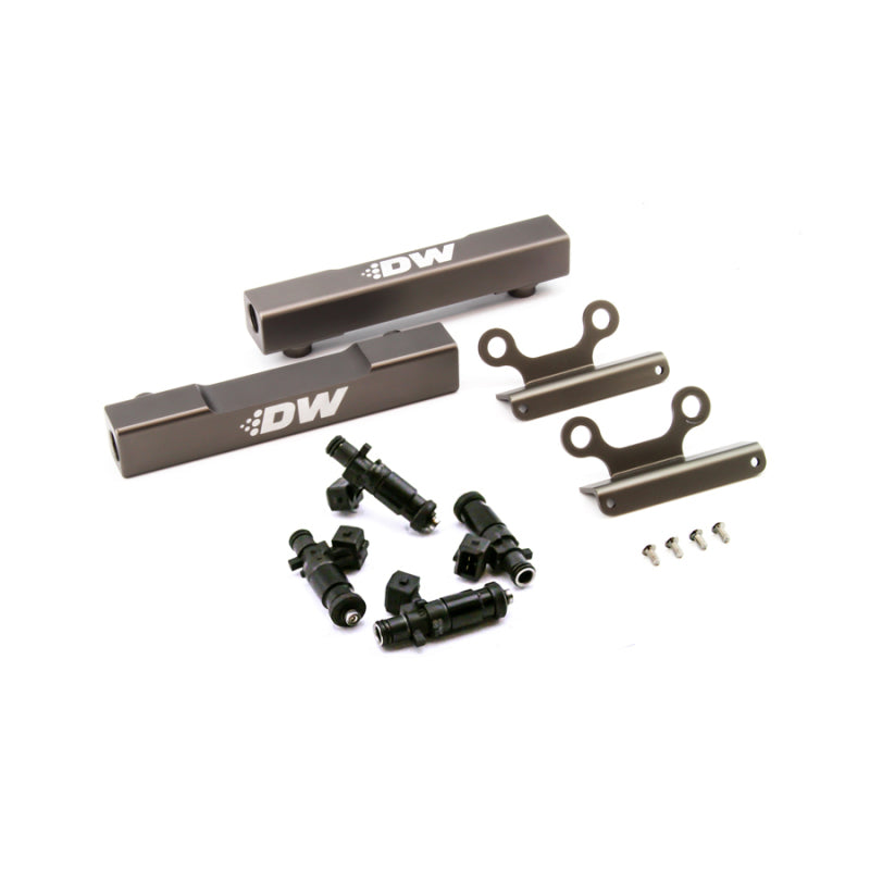 مجموعة ترقية سكة الوقود العلوية من DeatschWerks 02+ Subaru WRX / 07+ STI/LGT مع حاقنات 1200cc