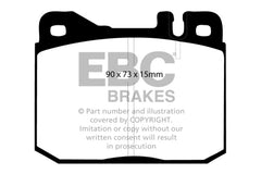 وسادات الفرامل الأمامية Greenstuff لسيارة Mercedes-Benz 230 EBC 76-79
