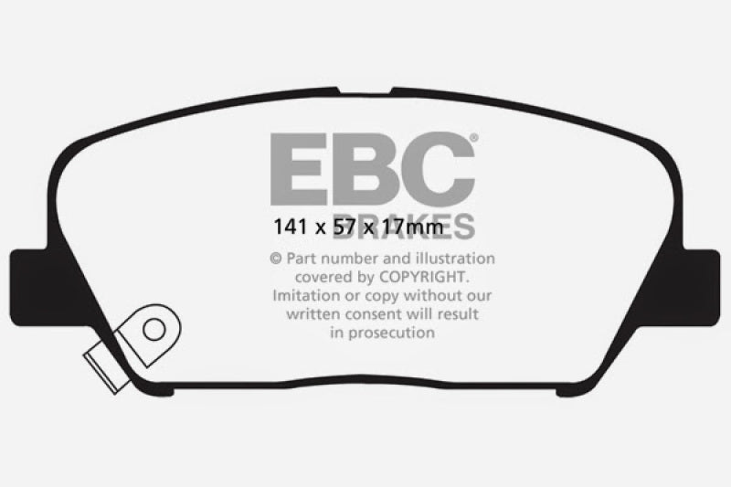 وسادات الفرامل الأمامية Greenstuff لسيارة Kia Optima 2.0 Turbo EBC 11-15