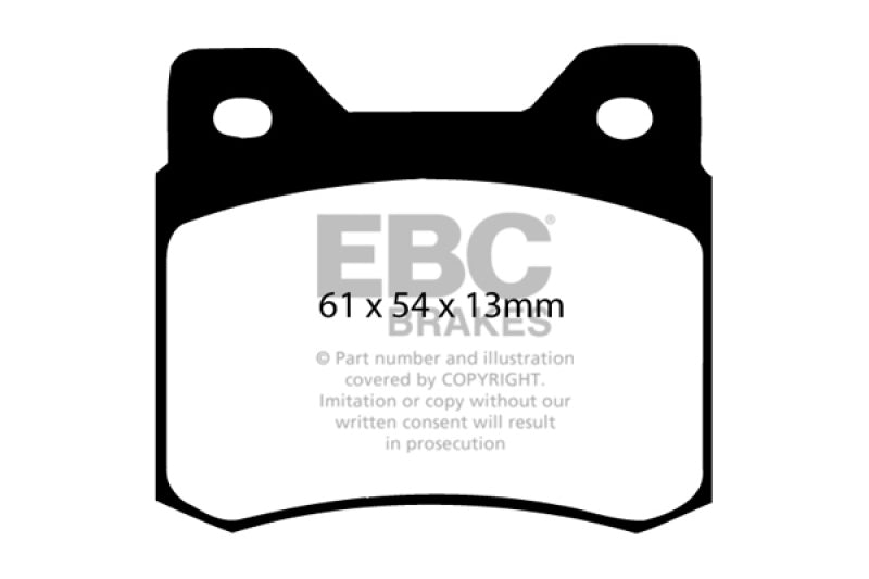 وسادات الفرامل الخلفية من Redstuff لسيارة Mercedes-Benz 190/190E 2.3 EBC 84-86