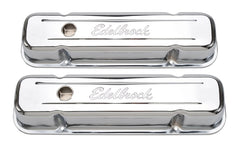 غطاء صمام Edelbrock Signature Series Pontiac 1962-1979 301-455 CI V8 Tall Chrome