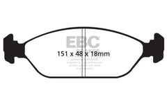 EBC 93-00 Kia Sephia 1.6 (فرامل أمامية مطورة) وسادات فرامل أمامية Greenstuff