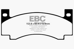 وسادات الفرامل الأمامية من Redstuff EBC 69-71 لسيارة Chrysler 300 7.2