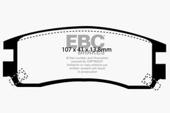 وسادات الفرامل الخلفية من Redstuff لسيارة Buick Regal 3.1 EBC 94-95
