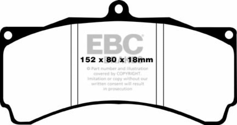 وسادات فرامل الأداء Yellowstuff من EBC