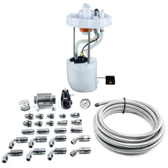 وحدة مضخة DeatschWerks 12-15 Honda Civic Si/13-15 Acura ILX DW400 ومجموعة الإرجاع مع خطوط وقود CPE