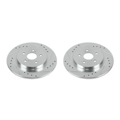 Power Stop 11-17 Lexus CT200h Rear Evolution Drilled & Slotted Rotors - Pair