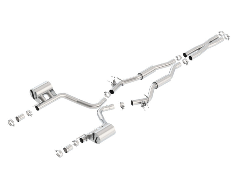 عادم خلفي من نوع SRT 392 من Borla 15-16 Dodge Challenger Catback بمخرج خلفي منفصل (بدون طرف)