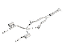 عادم خلفي من نوع SRT 392 من Borla 15-16 Dodge Challenger Catback بمخرج خلفي منفصل (بدون طرف)