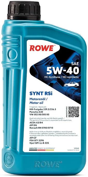 ROWE Hightec SYNT RSi SAE 5W-40 Engine Oil - 1L