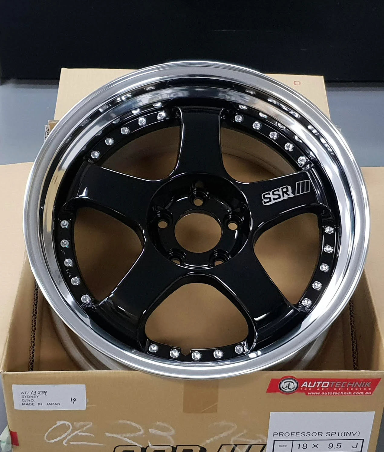 SSR Professor SP1 18x10.5 / +05 NR / 5/114.3 Super Black Coat Wheel (SPECIAL ORDER-NO CANCELLATION)