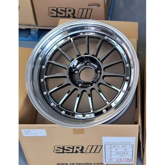 SSR Professor TF1 19x11.5 +05 SL 5/114.3 Super Black Coat(SBC) Wheel (SPECIAL ORDER-NO CANCELLATION)