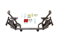 BMR 05-14 S197 Mustang K-Member مع حامل محرك مخفض مقاس 1/2 بوصة وحوامل رف قياسية - لون أسود Hammertone