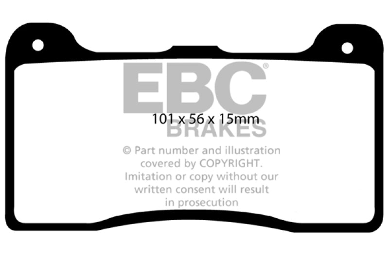 وسادات فرامل الأداء Yellowstuff من EBC