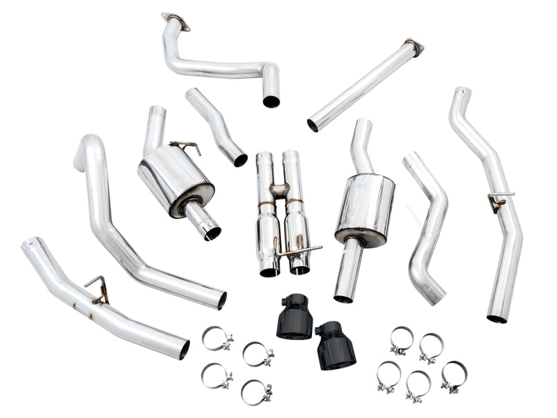 تعديل AWE 2021 RAM 1500 TRX 0FG Cat-Back Exhaust Tips - Diamond Black