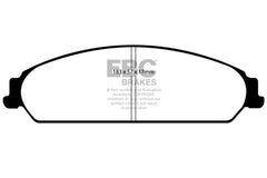 وسادات الفرامل الأمامية من Redstuff لسيارة Chrysler 200 3.6 EBC 13-14