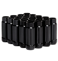 صواميل العجلات ذات 12 جانبًا من BLOX Racing P17 Tuner مقاس 12x1.5 - فولاذ أسود - مجموعة من 20 قطعة (المقبس غير متضمن)
